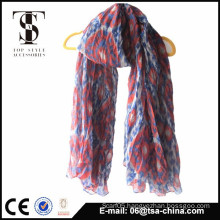 Chinese long crinkle Polyester Arab Head Scarf For women
